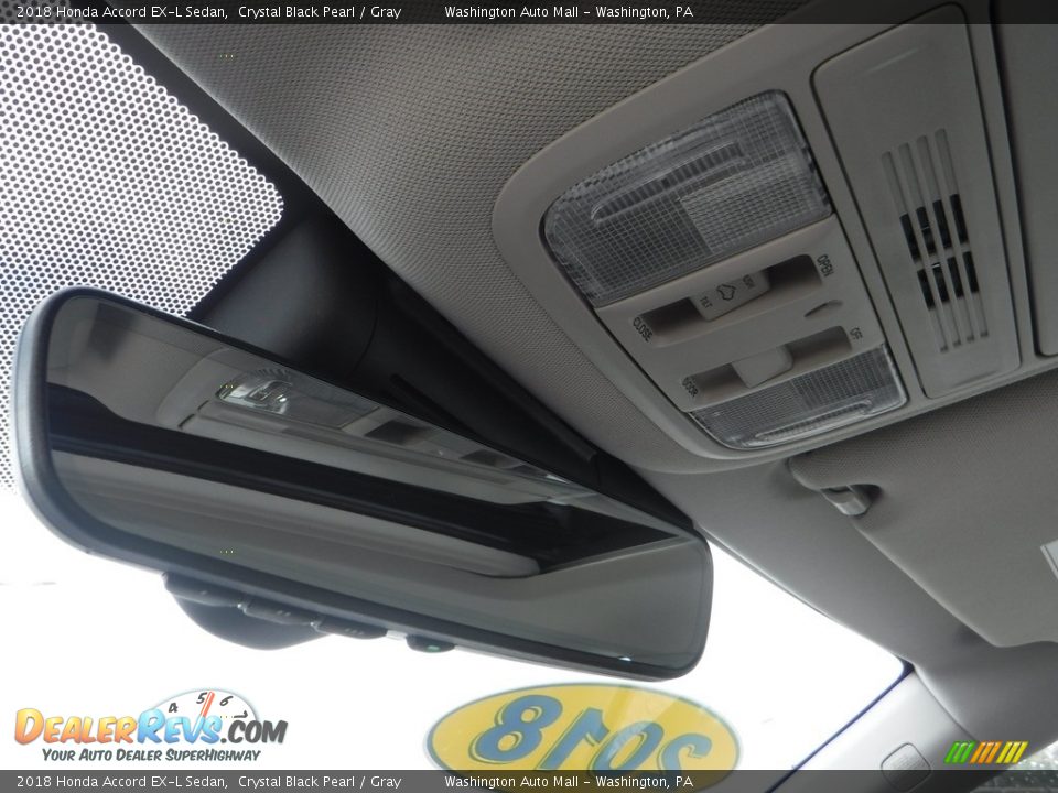 2018 Honda Accord EX-L Sedan Crystal Black Pearl / Gray Photo #23