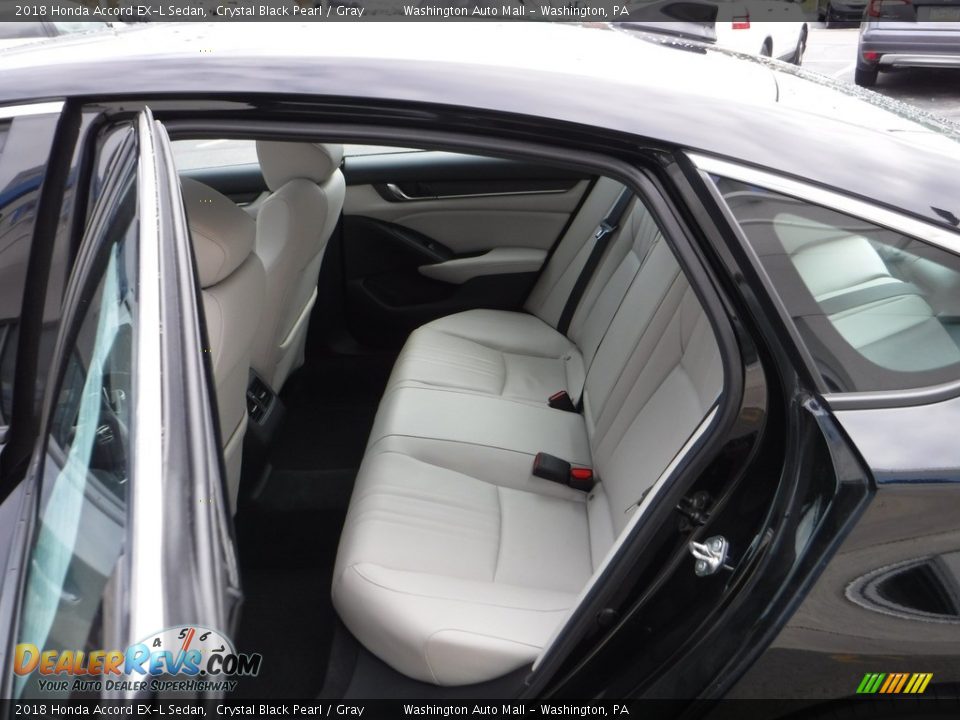 2018 Honda Accord EX-L Sedan Crystal Black Pearl / Gray Photo #28