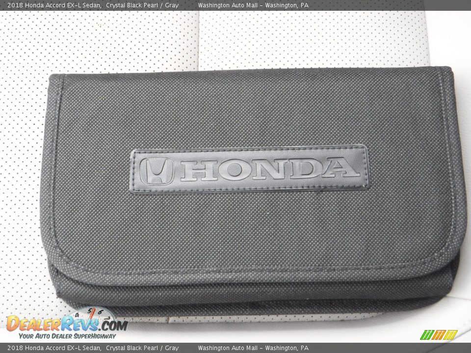 2018 Honda Accord EX-L Sedan Crystal Black Pearl / Gray Photo #31