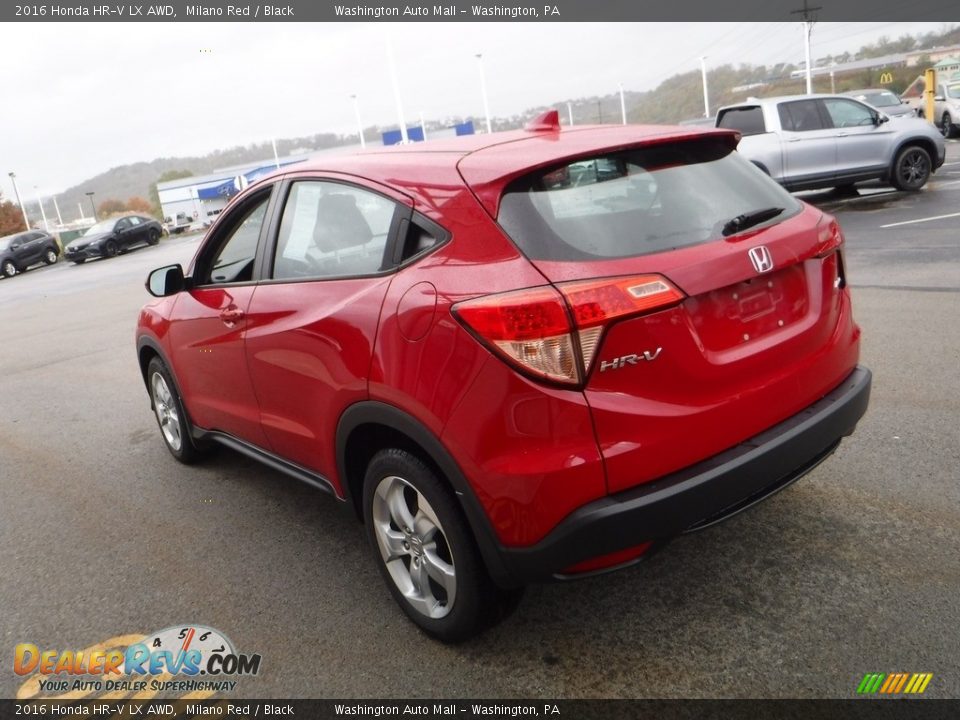 2016 Honda HR-V LX AWD Milano Red / Black Photo #7