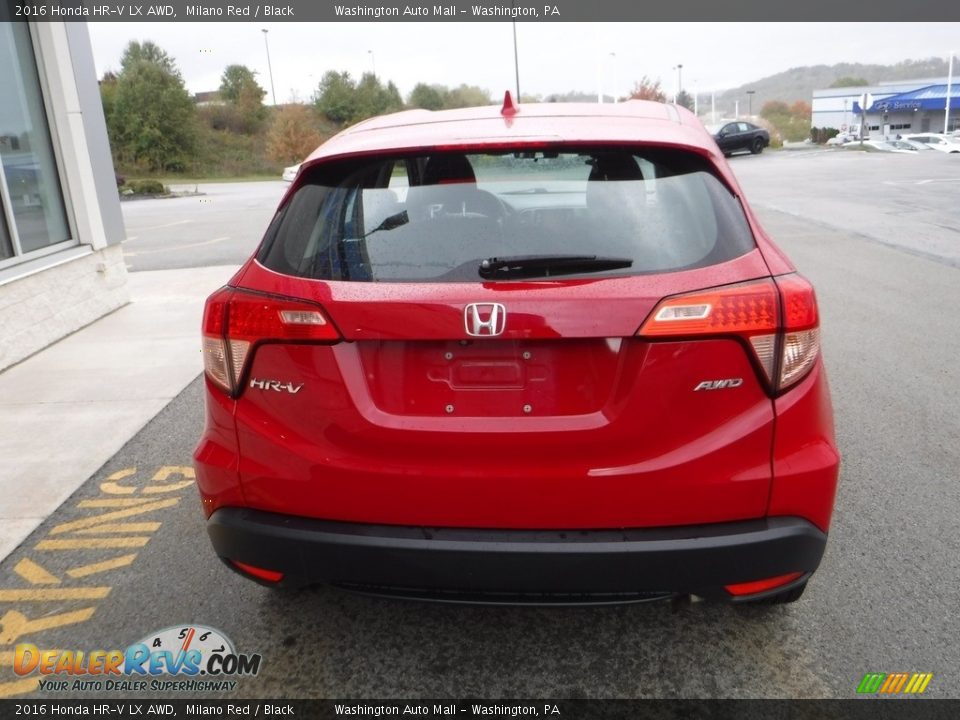 2016 Honda HR-V LX AWD Milano Red / Black Photo #8