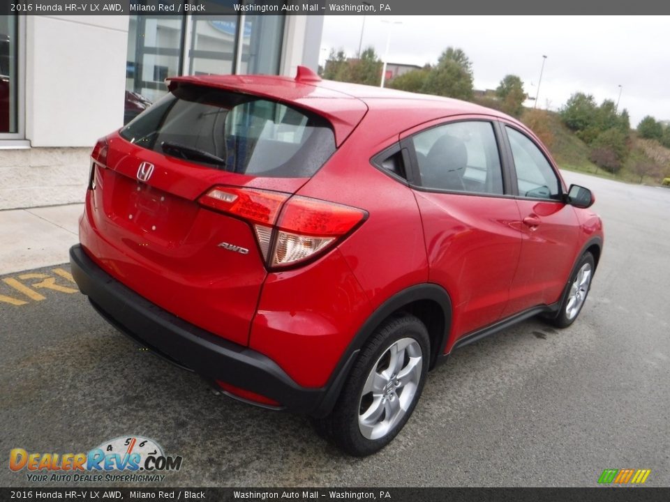 2016 Honda HR-V LX AWD Milano Red / Black Photo #9