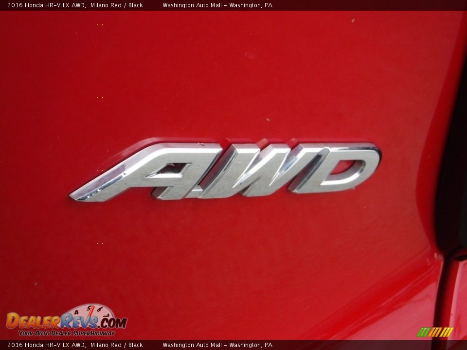 2016 Honda HR-V LX AWD Milano Red / Black Photo #10