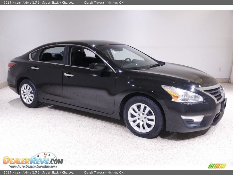 2015 Nissan Altima 2.5 S Super Black / Charcoal Photo #1