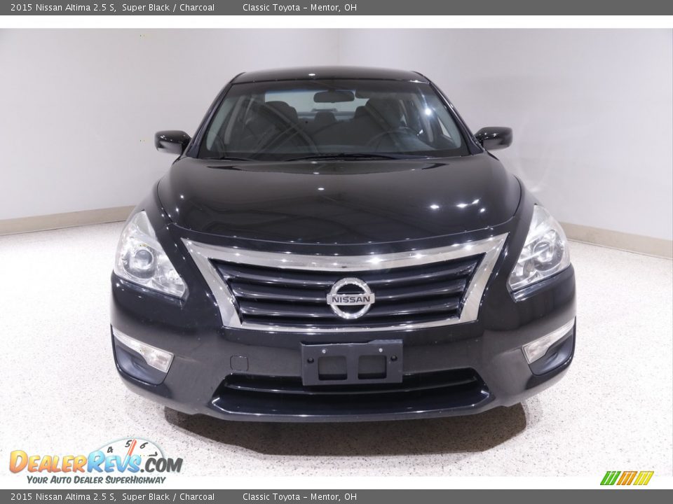 2015 Nissan Altima 2.5 S Super Black / Charcoal Photo #2