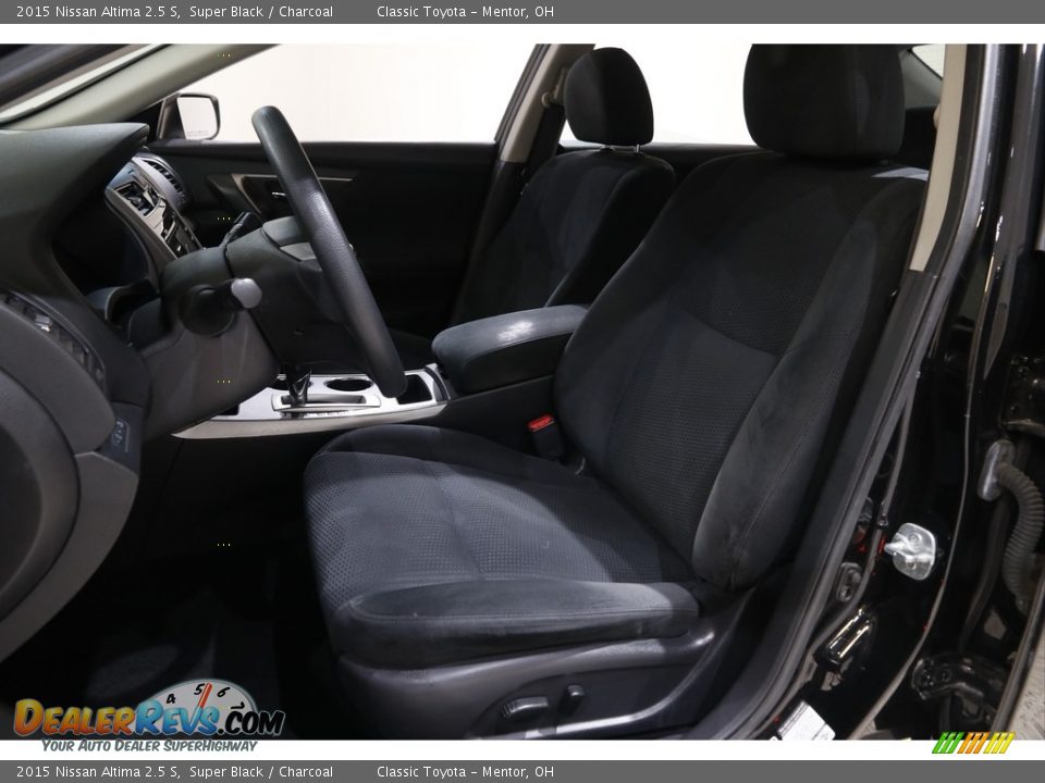 2015 Nissan Altima 2.5 S Super Black / Charcoal Photo #5