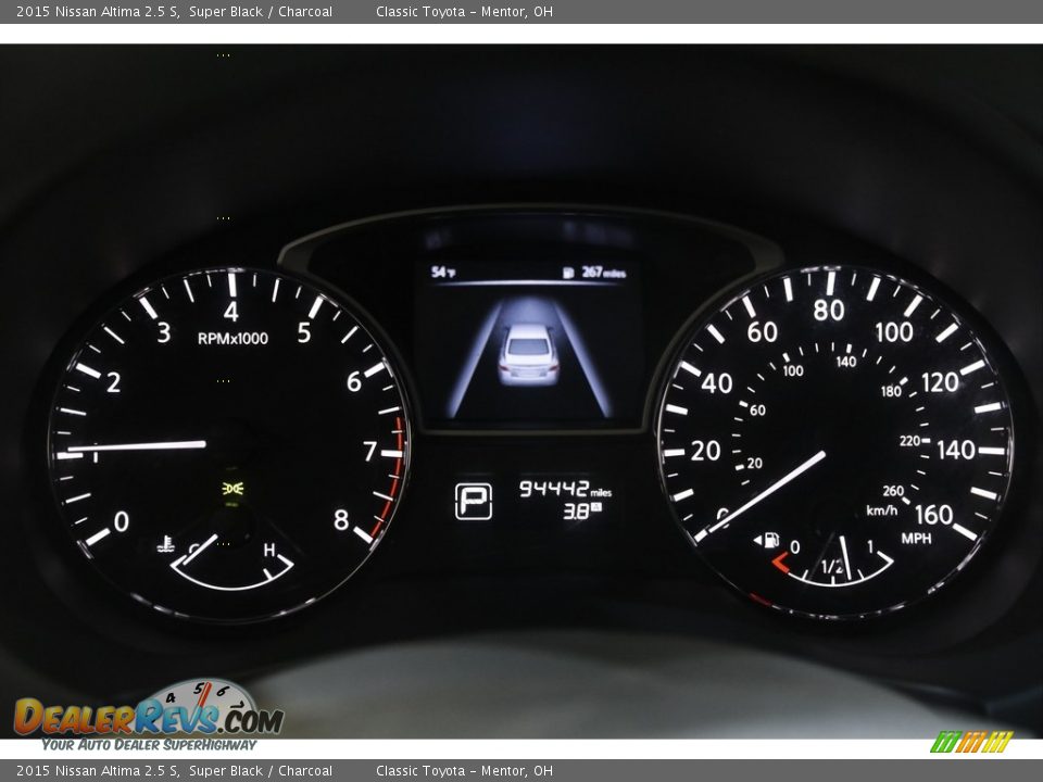 2015 Nissan Altima 2.5 S Super Black / Charcoal Photo #8