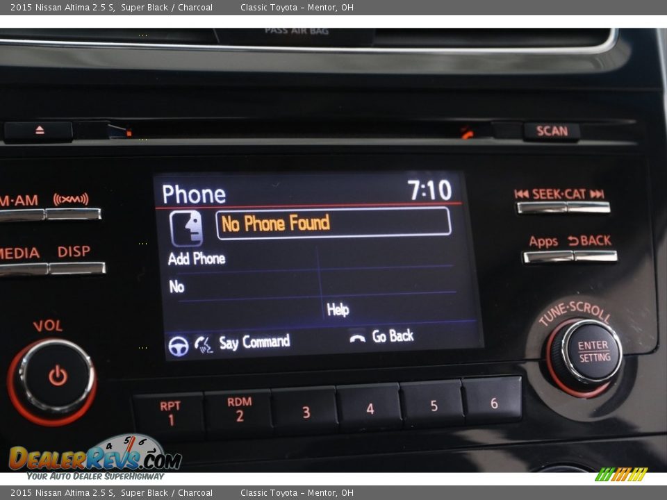 2015 Nissan Altima 2.5 S Super Black / Charcoal Photo #11