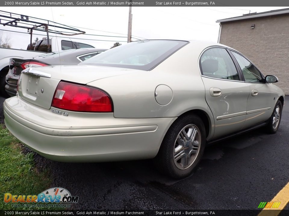 2003 Mercury Sable LS Premium Sedan Gold Ash Metallic / Medium Parchment Photo #3