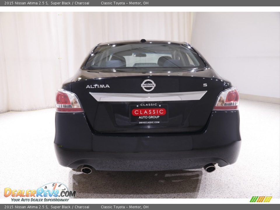 2015 Nissan Altima 2.5 S Super Black / Charcoal Photo #16