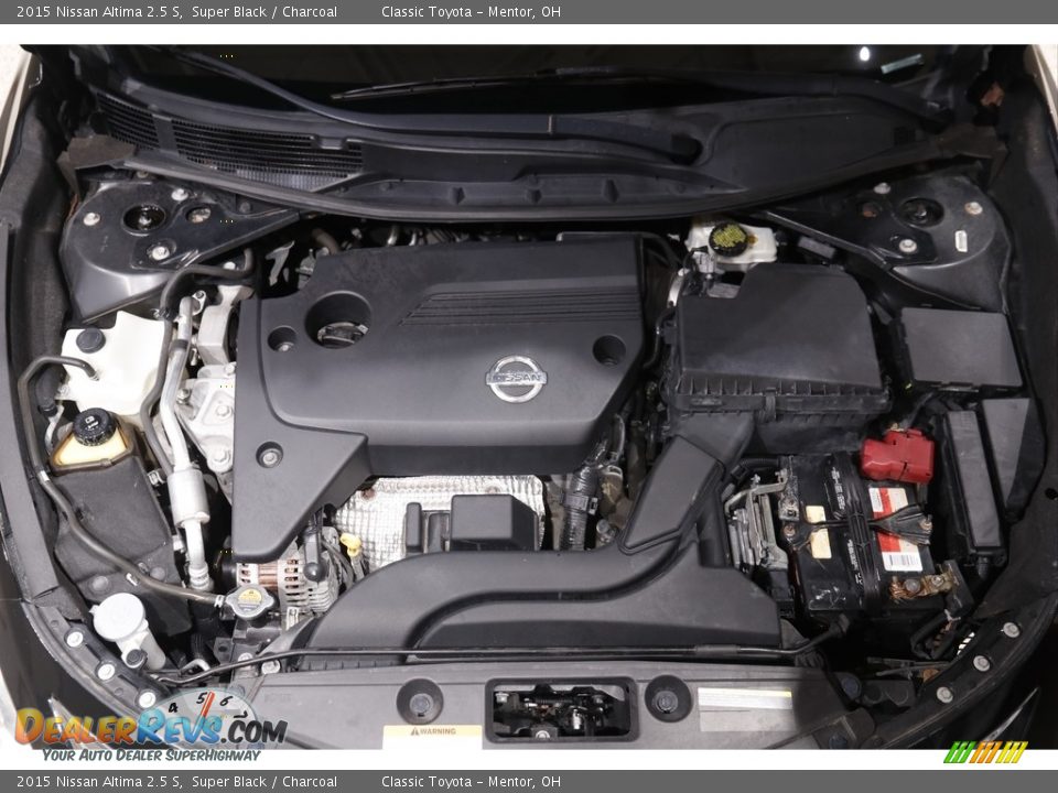 2015 Nissan Altima 2.5 S Super Black / Charcoal Photo #17