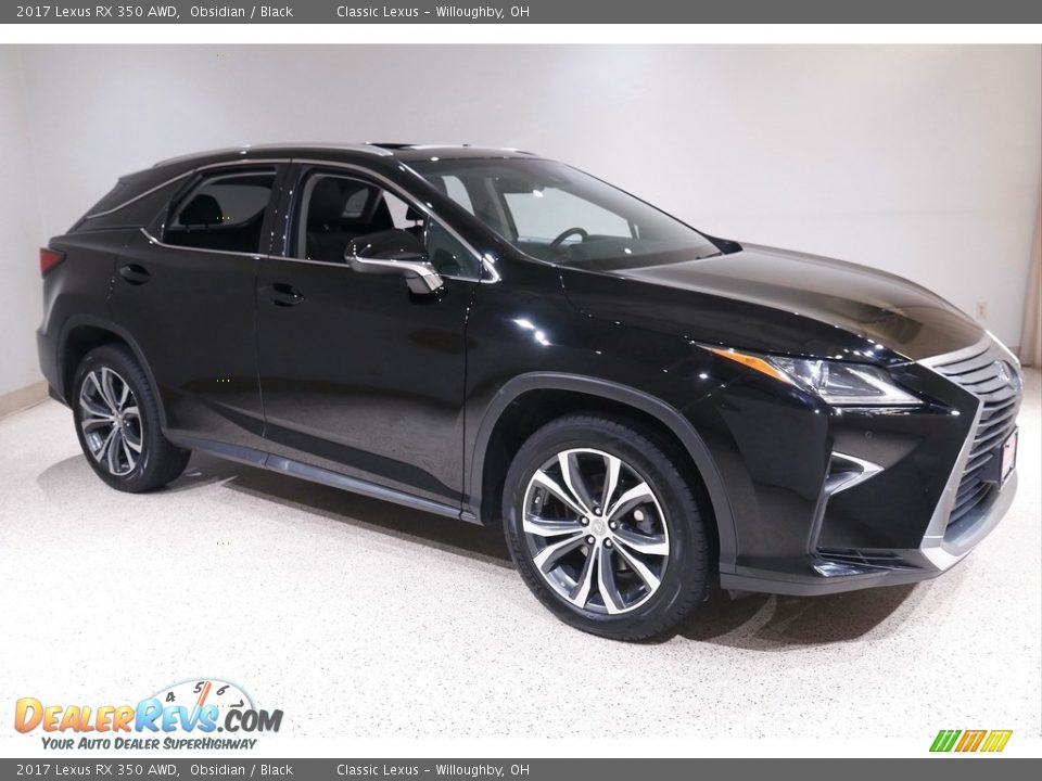 2017 Lexus RX 350 AWD Obsidian / Black Photo #1