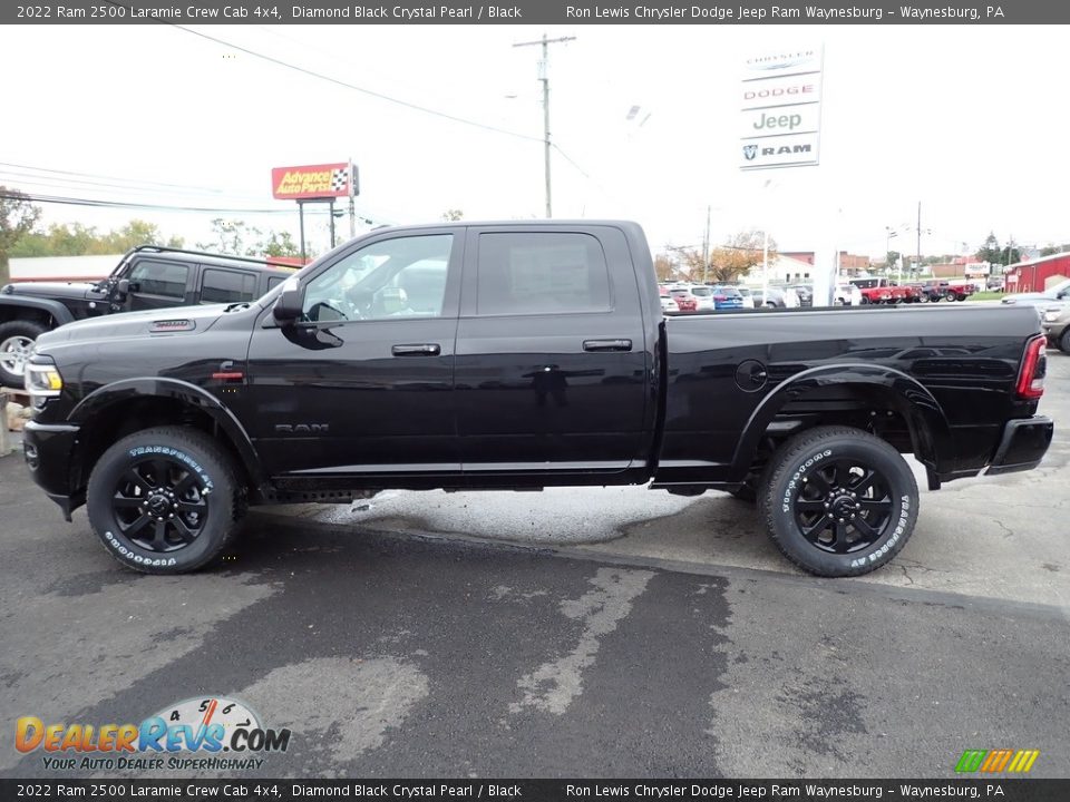 Diamond Black Crystal Pearl 2022 Ram 2500 Laramie Crew Cab 4x4 Photo #2