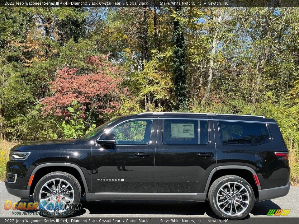 2022 Jeep Wagoneer Series III 4x4 Diamond Black Crystal Pearl / Global Black Photo #1