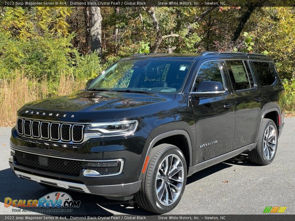 2022 Jeep Wagoneer Series III 4x4 Diamond Black Crystal Pearl / Global Black Photo #2