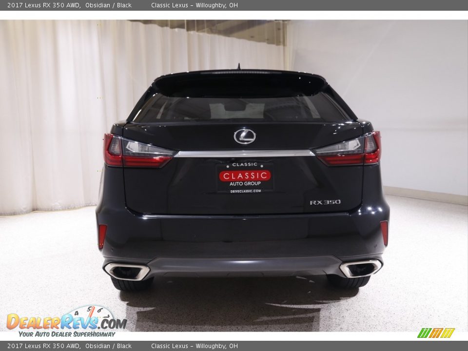 2017 Lexus RX 350 AWD Obsidian / Black Photo #22