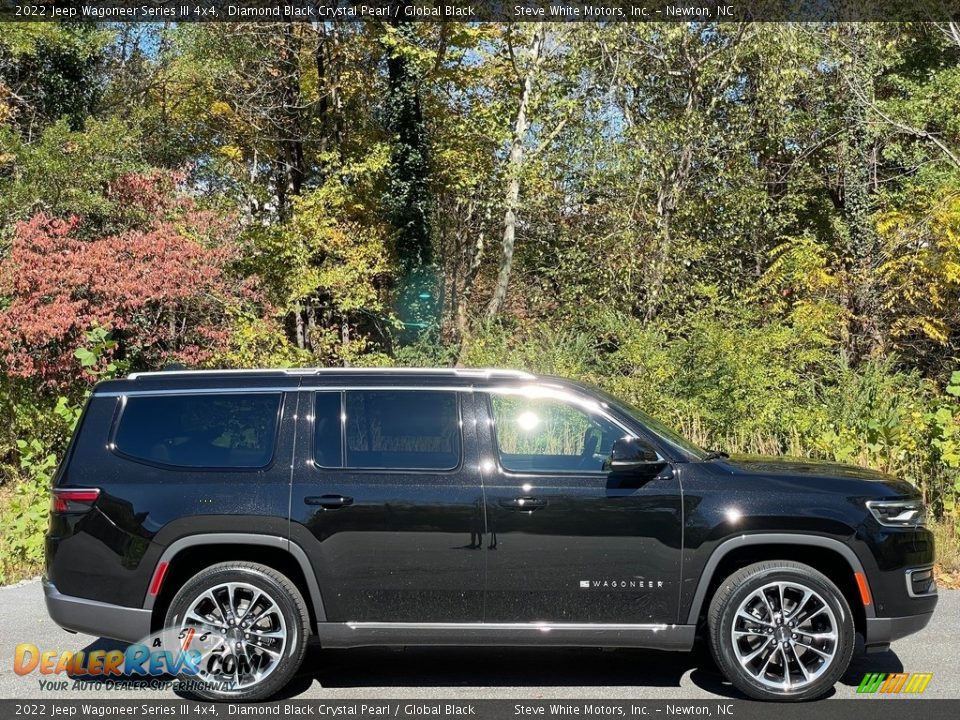 2022 Jeep Wagoneer Series III 4x4 Diamond Black Crystal Pearl / Global Black Photo #7