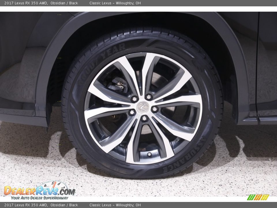 2017 Lexus RX 350 AWD Obsidian / Black Photo #24
