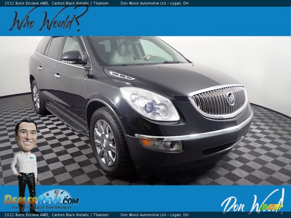 2012 Buick Enclave AWD Carbon Black Metallic / Titanium Photo #1
