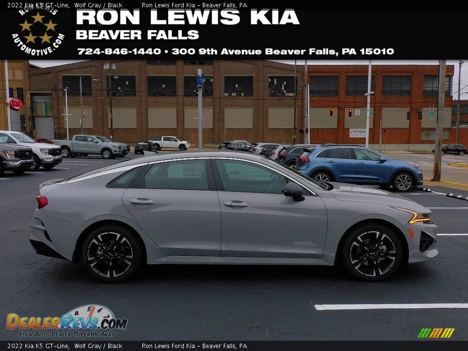 2022 Kia K5 GT-Line Wolf Gray / Black Photo #1