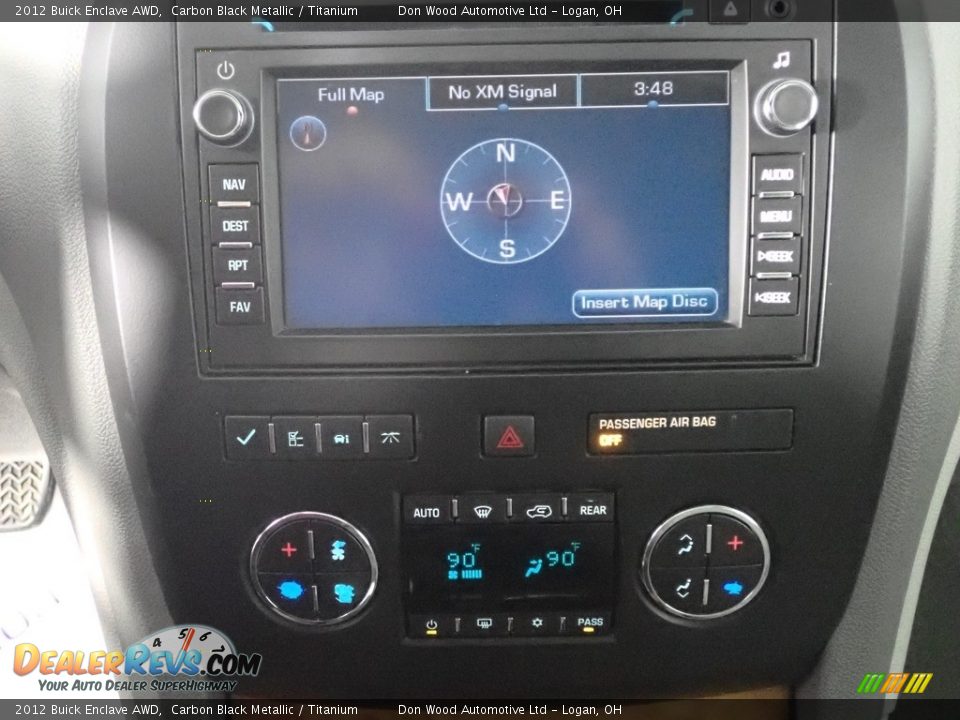 2012 Buick Enclave AWD Carbon Black Metallic / Titanium Photo #6