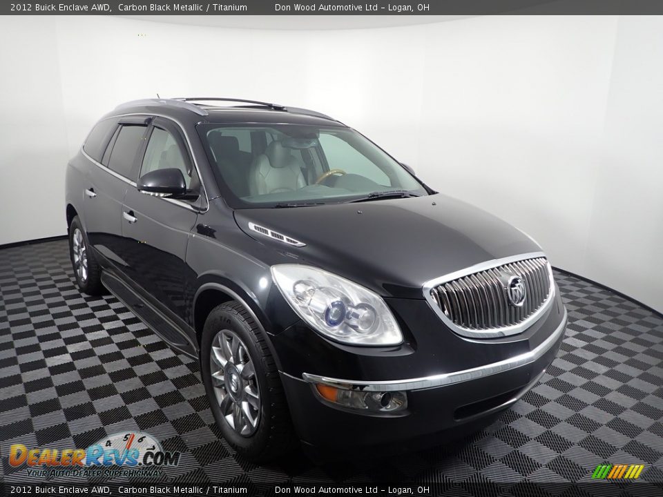 2012 Buick Enclave AWD Carbon Black Metallic / Titanium Photo #9