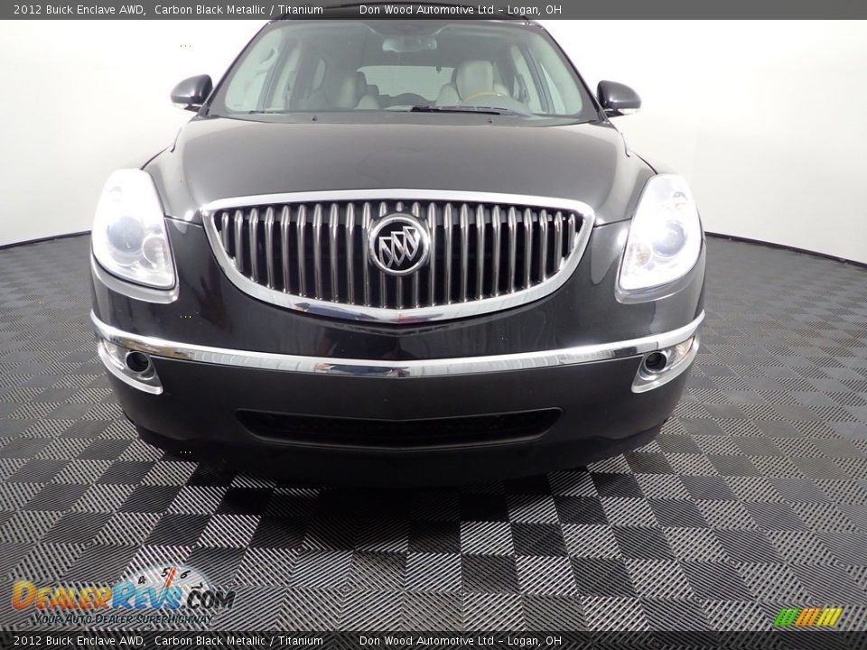 2012 Buick Enclave AWD Carbon Black Metallic / Titanium Photo #11