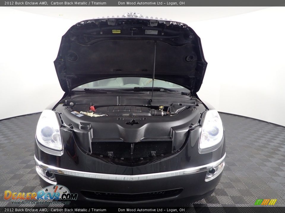 2012 Buick Enclave AWD Carbon Black Metallic / Titanium Photo #12