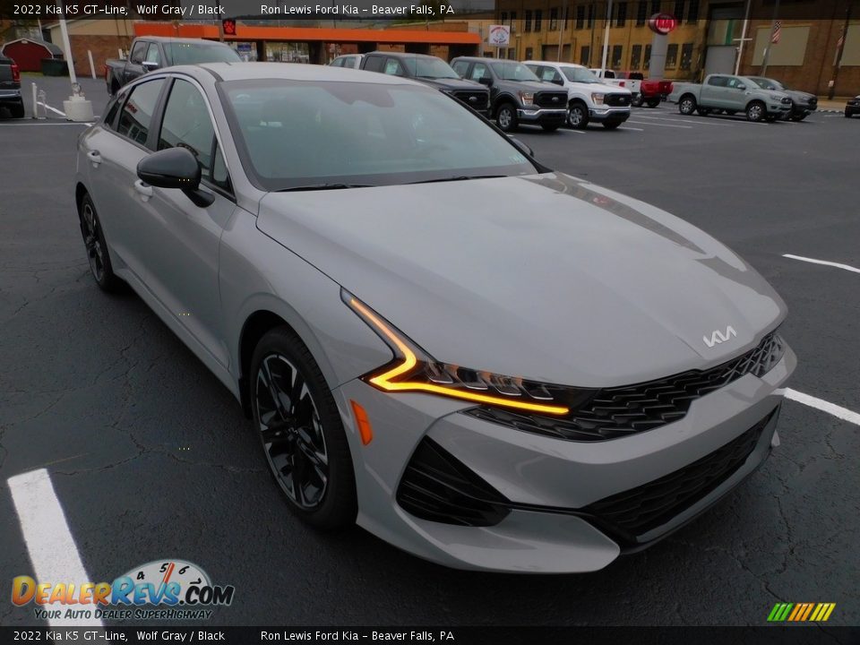 2022 Kia K5 GT-Line Wolf Gray / Black Photo #9