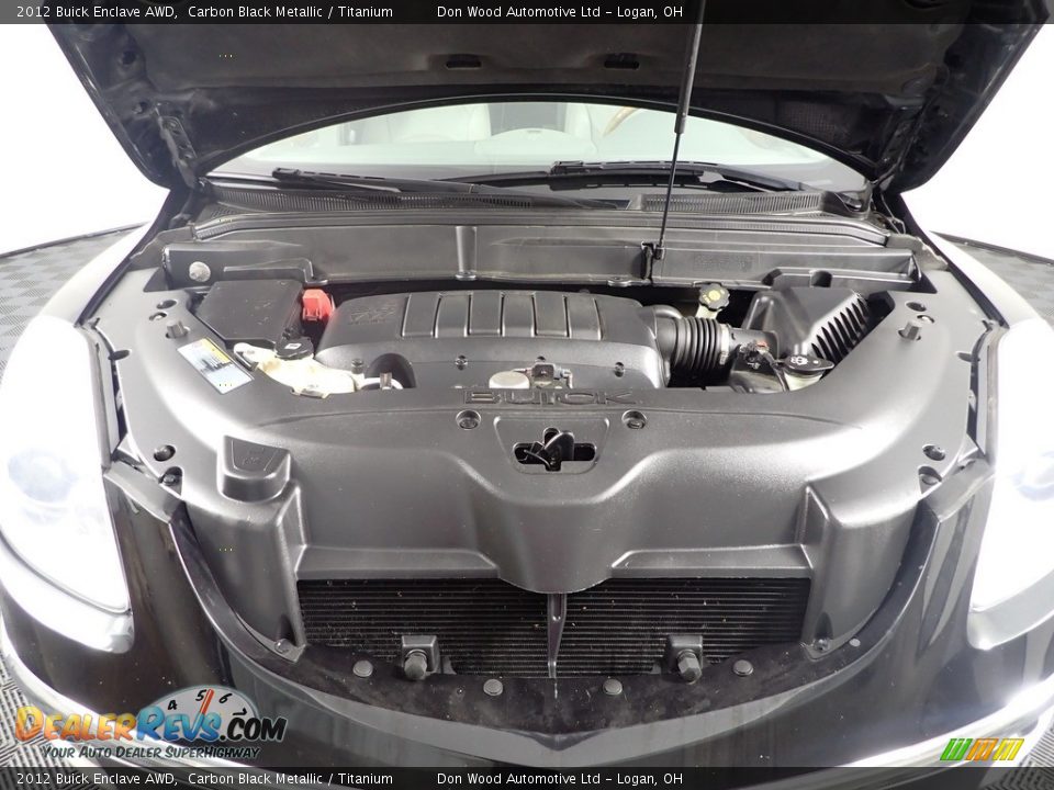 2012 Buick Enclave AWD Carbon Black Metallic / Titanium Photo #13