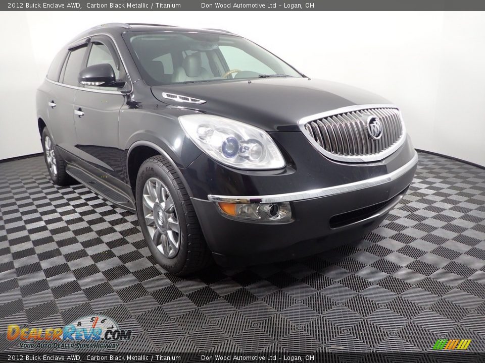 2012 Buick Enclave AWD Carbon Black Metallic / Titanium Photo #14