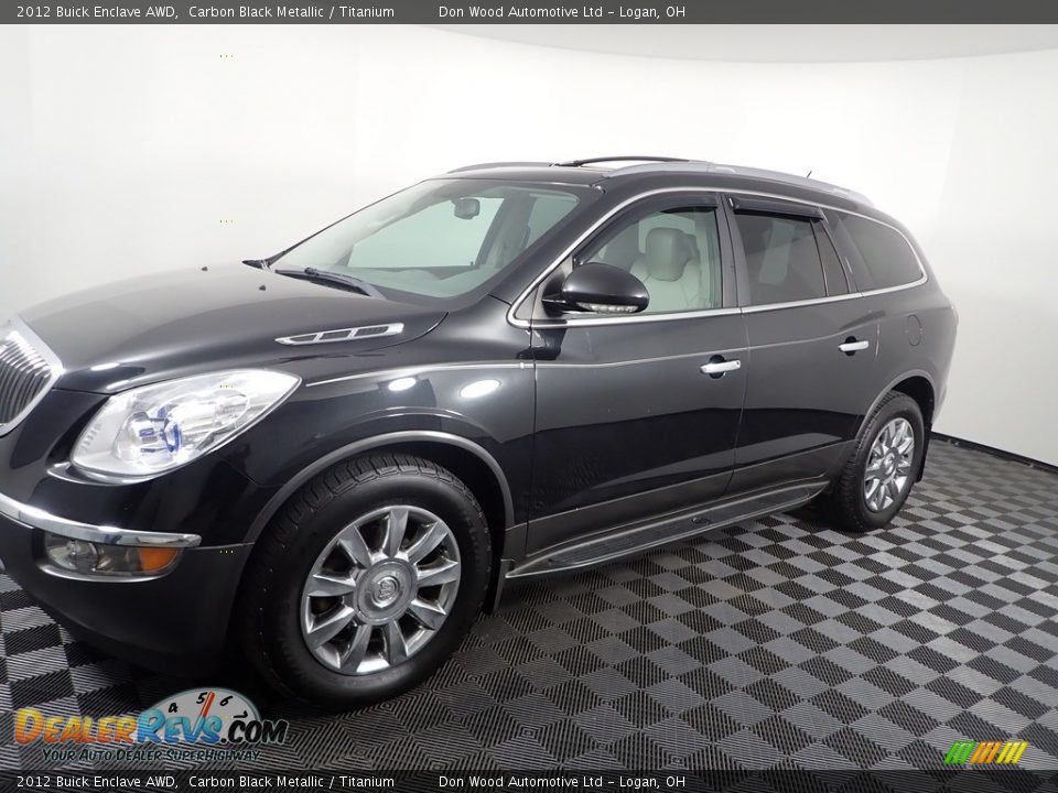 2012 Buick Enclave AWD Carbon Black Metallic / Titanium Photo #15