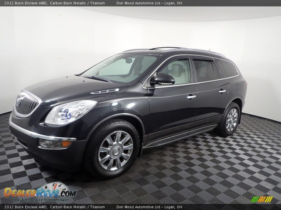 2012 Buick Enclave AWD Carbon Black Metallic / Titanium Photo #16