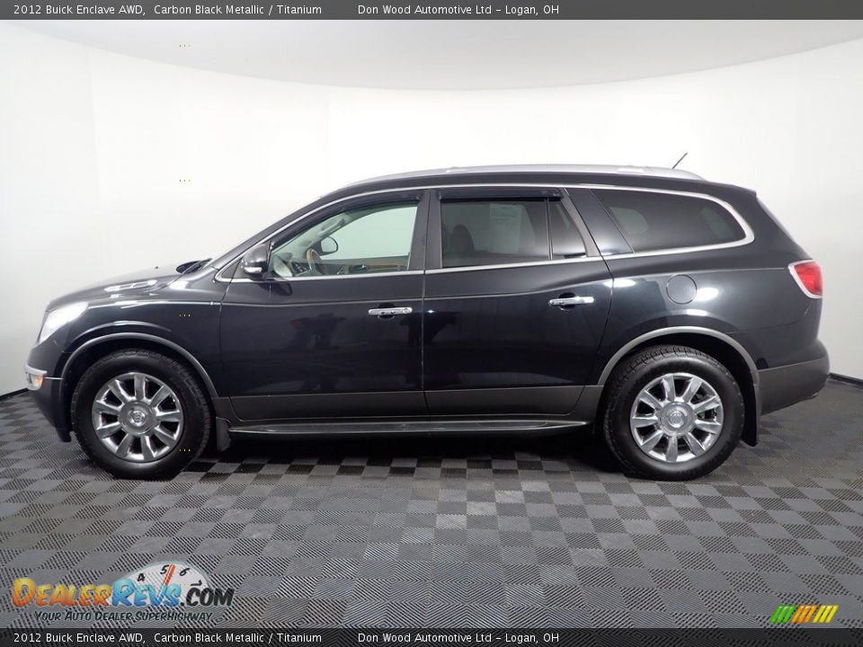 2012 Buick Enclave AWD Carbon Black Metallic / Titanium Photo #17