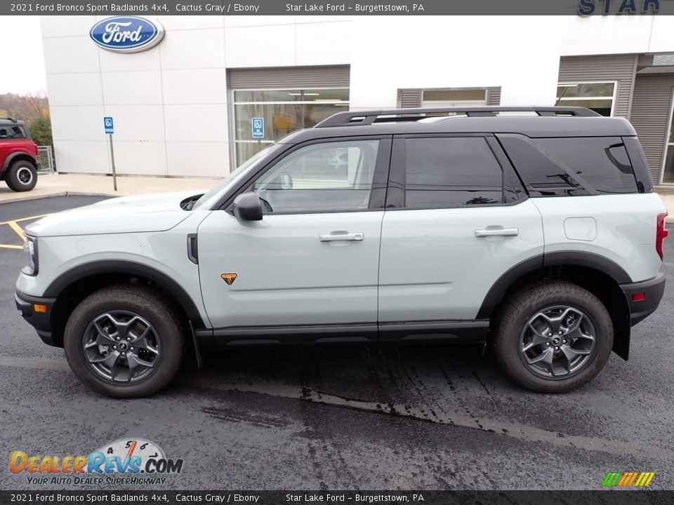 2021 Ford Bronco Sport Badlands 4x4 Cactus Gray / Ebony Photo #2