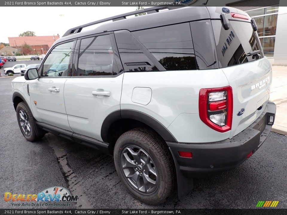 2021 Ford Bronco Sport Badlands 4x4 Cactus Gray / Ebony Photo #3