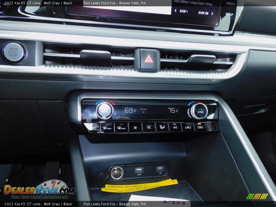 2022 Kia K5 GT-Line Wolf Gray / Black Photo #17