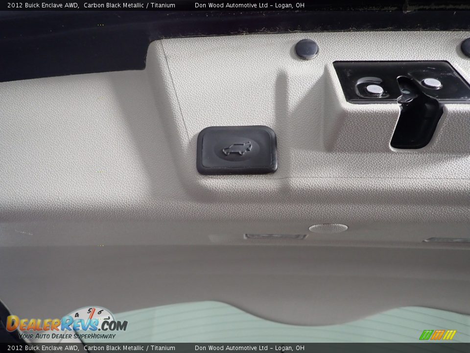 2012 Buick Enclave AWD Carbon Black Metallic / Titanium Photo #22