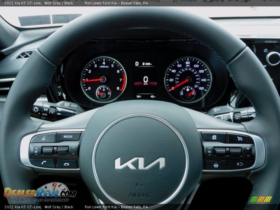 2022 Kia K5 GT-Line Steering Wheel Photo #19