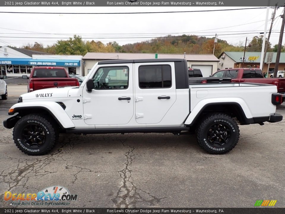 2021 Jeep Gladiator Willys 4x4 Bright White / Black Photo #2