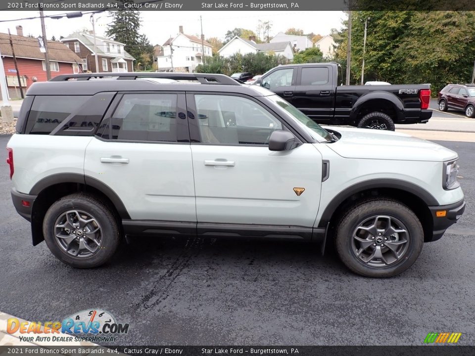 2021 Ford Bronco Sport Badlands 4x4 Cactus Gray / Ebony Photo #7