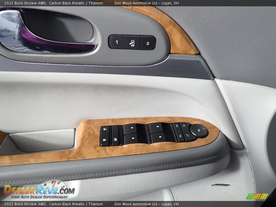 2012 Buick Enclave AWD Carbon Black Metallic / Titanium Photo #26
