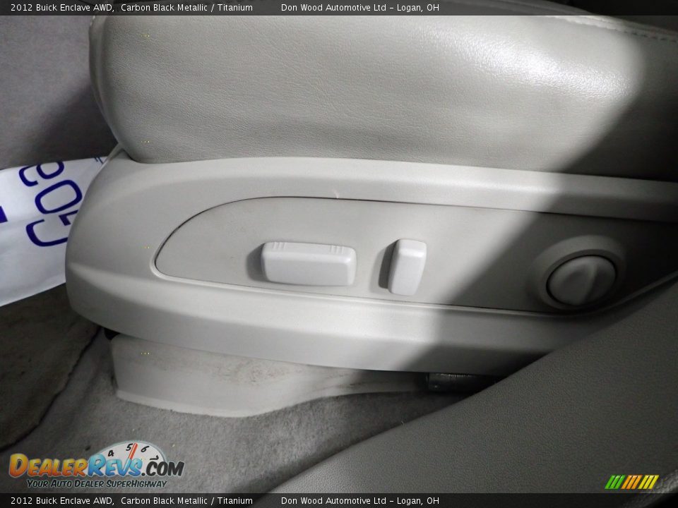 2012 Buick Enclave AWD Carbon Black Metallic / Titanium Photo #27