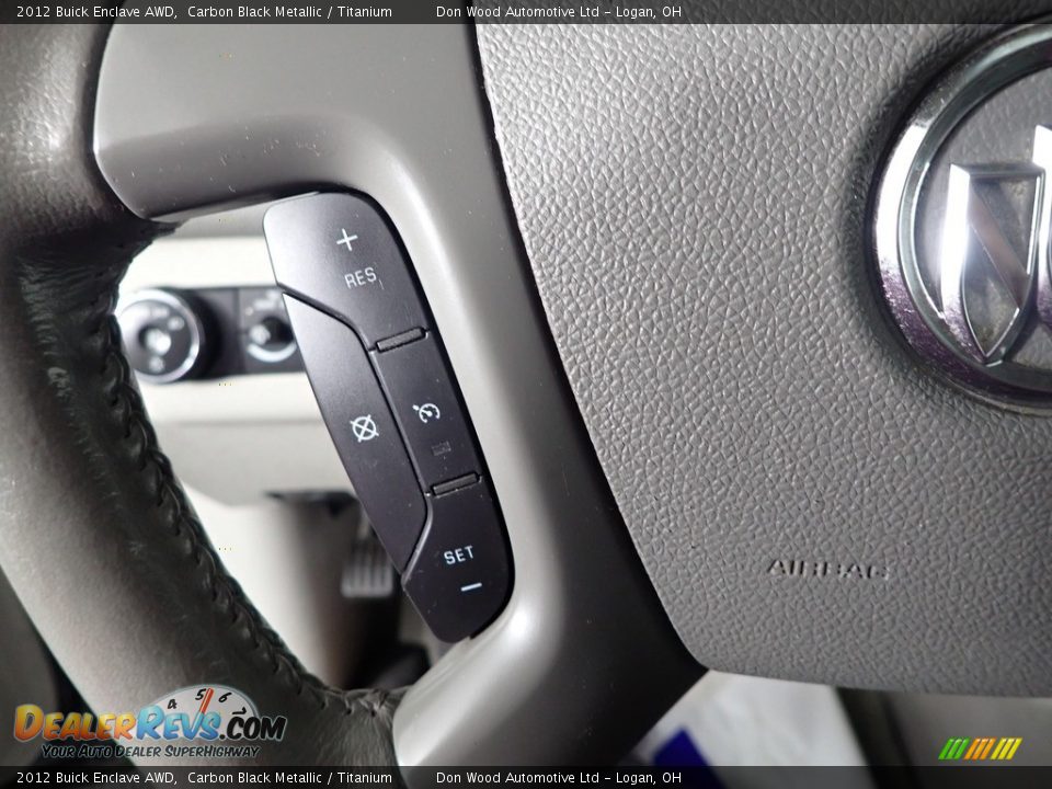 2012 Buick Enclave AWD Carbon Black Metallic / Titanium Photo #29