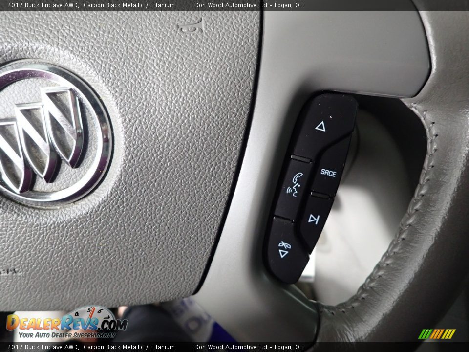2012 Buick Enclave AWD Carbon Black Metallic / Titanium Photo #30