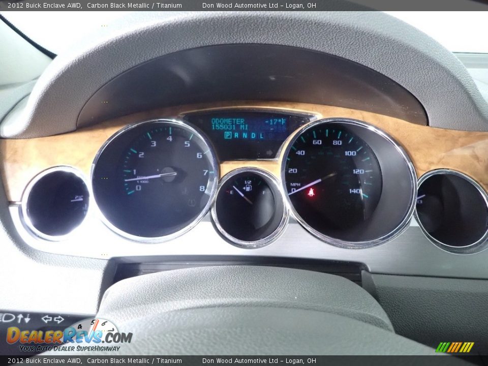 2012 Buick Enclave AWD Carbon Black Metallic / Titanium Photo #31