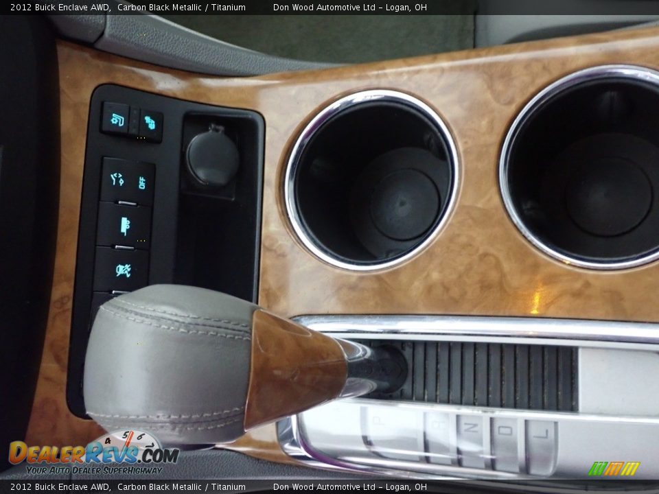2012 Buick Enclave AWD Carbon Black Metallic / Titanium Photo #32