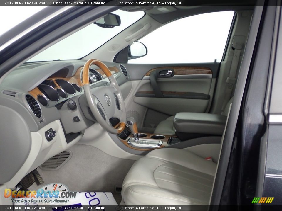 2012 Buick Enclave AWD Carbon Black Metallic / Titanium Photo #34