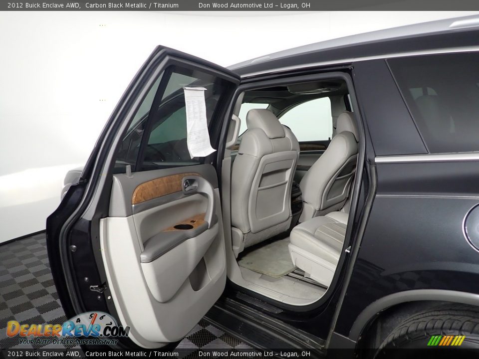 2012 Buick Enclave AWD Carbon Black Metallic / Titanium Photo #35