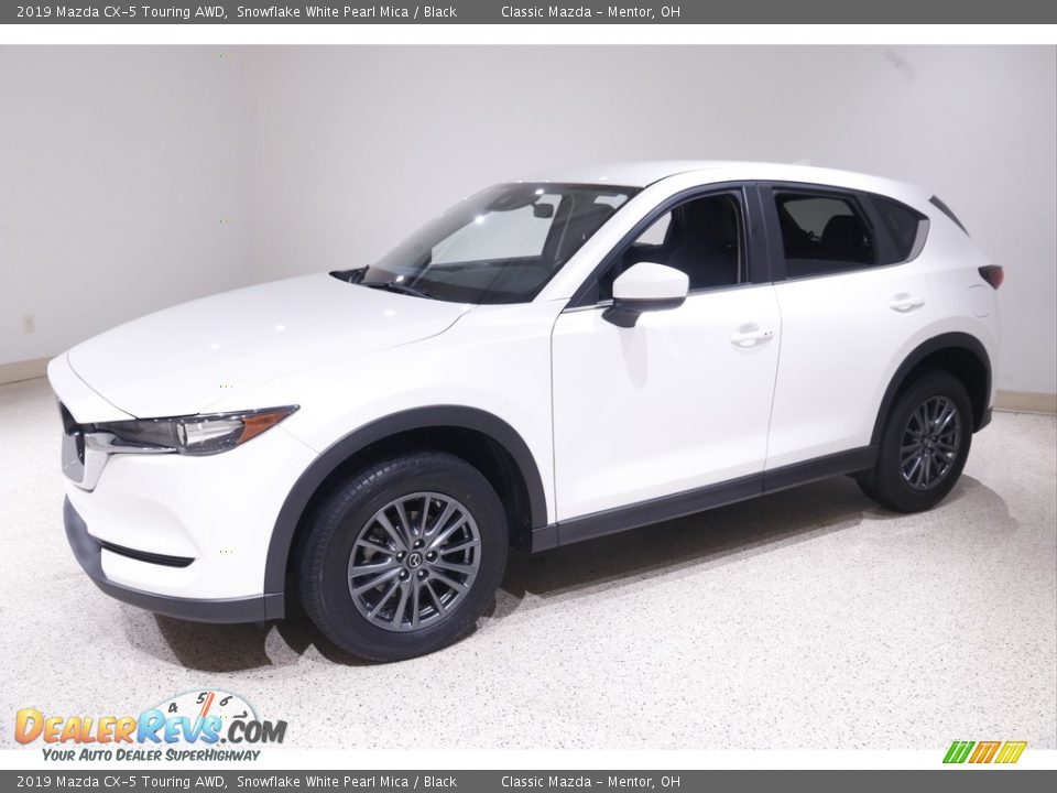 2019 Mazda CX-5 Touring AWD Snowflake White Pearl Mica / Black Photo #3